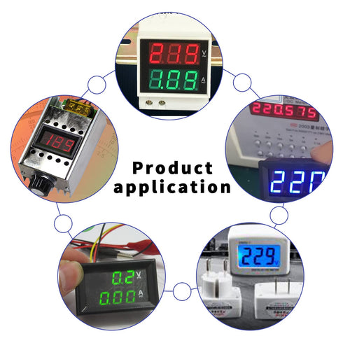 Digital Voltage Display?10Pack 0.56" Two-Wire DC 3V-30V Blue LED Voltmeter Waterproof Display Voltage Tester Meter...
