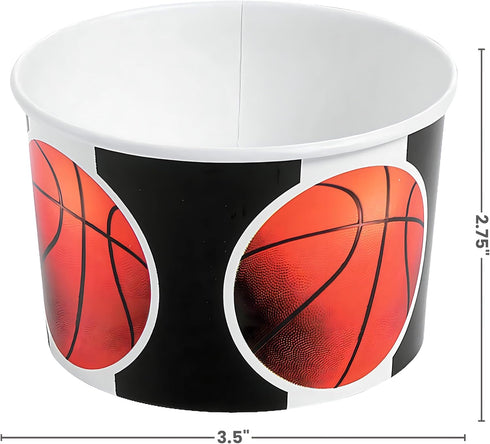 Fun Express Basketball Snack Bowls (set of 12) Tournament and Sports Party Supplies...