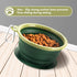 Collapsible Dog Bowl with Non Skid Suction Base -100% Pure Silicone Foldable Water Bowl, Portable Dog Bowl for Travel, Hiking & Camping 350mL 1 Pi...