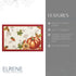 Elrene Home Fashions Swaying Leaves Bordered Fall Placemats, Seasonal Dining Table Mats, 13" W x 19" L, Set of 4...