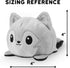 TeeTurtle - The Original Reversible Wolf Plushie - Galactic Purple - Cute Sensory Fidget Stuffed Animals That Show Your Mood...