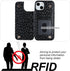 HAOPINSH for iPhone 13/14 Wallet Case with Card Holder, Black Leopard Cheetah Pattern Back Flip Case PU Leather Kickstand Card Slots Case for Wome...
