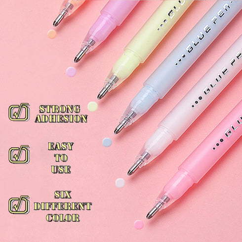 12 pcs Scrapbook Glue Pen Set, CNYMANY Quick Dry Crafting Fabric Liquid Glue Pen for Scrapbooking Card Making DIY Drawing Papercrafts...
