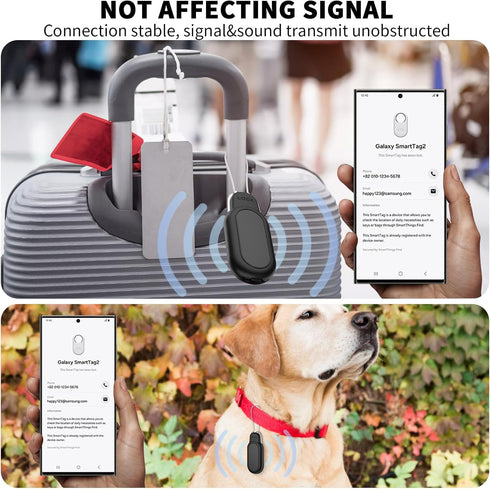 2 Pack Wire Cable Lock Case Cover for Samsung Galaxy SmartTag2, Secure Holder Case Cover Compatible with Samar Tag 2, Waterproof Case Cover with W...
