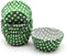 Green Standard Baking Cups, Cute Polka Dots Greaseproof Cupcake Liners, 150-Count...