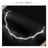 Rhinestone Choker Necklace Silver Crystal Necklaces Fashion Water Ripple Clavicle Chain Party Sparkly Adjustable Chain Jewerly for Women and Girls...