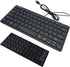 Mini Wired Keyboard(Korean-English) Ultra Thin and Light Portable 78 Keys USB Desktop, Laptop, Windows 7/8/10, Keyboard Protection Skin, Korean Ke...