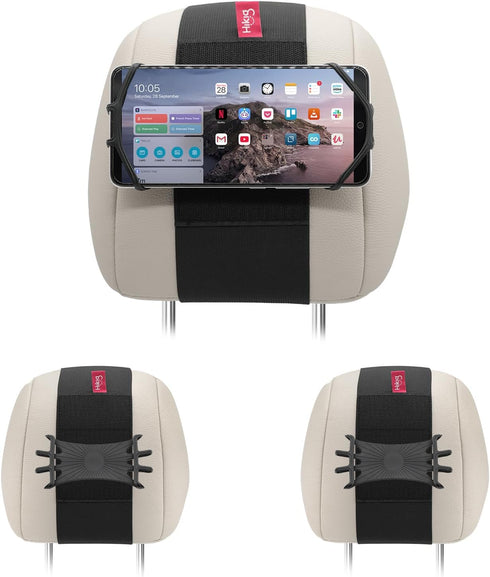 2 Pack Car Phone Headrest Holder - Car Back Seat Headrest Phone Mount for Kids, Road Trip Essentials, Compatible with iPhone, Samsung, Google, Hua...