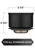 COLETTI Aspen Stainless Steel Pour Over Coffee Maker, 12 oz, Black, Dishwasher Safe, Portable Coffee...