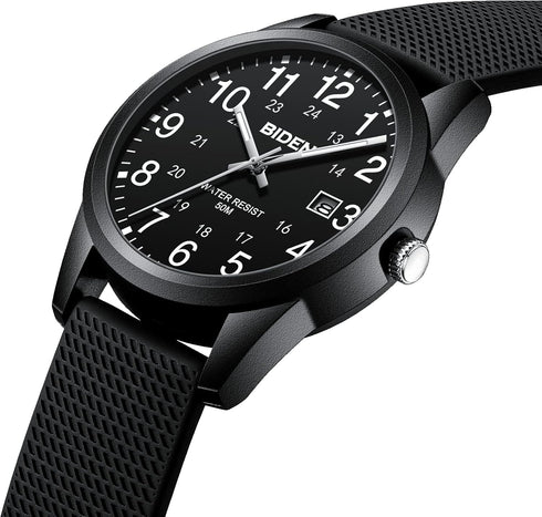 Mens Watches Analog Quartz Sports Unisex Watch 30M Waterproof Nurse Watches for Men Women Nurse Medical Professionals-Military Time with Second Ha...