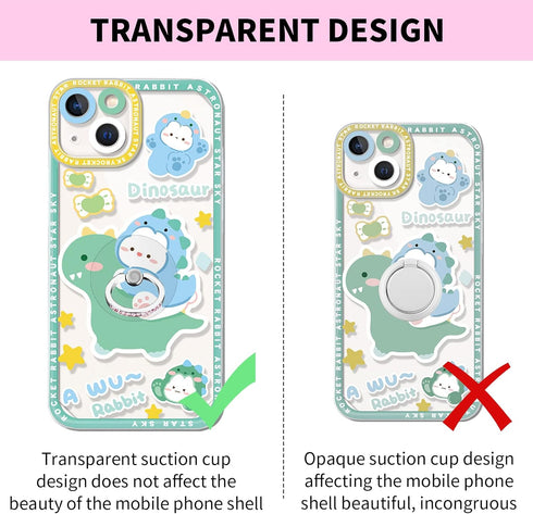 4 Pcs Diamond Phone Ring Holder Grip, Transparent Cell Phone Finger Ring Grip Kickstand, 360° Degree Rotation Finger Ring Stand, Compatible with M...