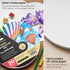ARTEZA Watercolor Paper, 20 Sheets, 7 Inch Diameter Round Paper Pads, 140lb/300gsm, 100% Cotton, Cold Press, Acid Free Art Paper...