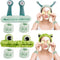 6Pcs Skincare Headbands Snail Spa Headband and Wristband Set Alien Headband Green Frog Face Wash Wristbands Cute Makeup Headband Hair Band for Was...