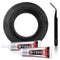 HQMaster 2mm x 50 m Adhesive Sticker Tape, Tweezers, B7000 Adhesive Glue for Use in Cell Phone Repair Double Sided Layer Strong Adhesive Tape Long...