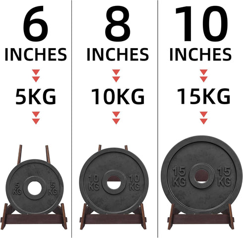2 Packs 8 Inch Wooden Display Stand, Plate Holder Display Stand for for Display Decorative Photo Frame Stand, Easel Display Stand,Picture Stand,Pl...