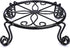 Black Plant Stand for Flower Pot Heavy Duty Potted Holder Indoor Outdoor Metal Rustproof Iron Garden Container Round Supports Rack for Planter Bro...