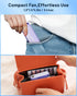 SWEETFULL Portable Handheld Mini Fan with LED Display, 2-in-1 Personal Foldable USB Rechargeable Hand Held Fan & Flashlight for Travel, Lash Eyela...