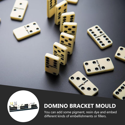 VILLCASE Domino Bracket Box Silicone Mold, Box Resin Casting Mold Domino Storage Box Mould DIY Dominoes Storage Box Resin Mould Jewelry Storage Ca...