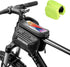 ROCKBROS Bike Phone Bag Bicycle Waterproof Front Frame Pouch Top Tube Handlebar Bag Cycling Cell Phone Storage Bag for iPhone 11 12 13 PRO XS XR 8...