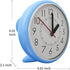 Suction-cup Waterproof Bathroom Clock, Desktop Clocks for Bathroom, 4 Inches Silent Non-Ticking Prevent Mist Wall Clock Light Blue...