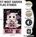 Welcome Halloween Spooky Ghost Boo Small Decorative Garden Flag, Pink Jack O Lantern Pumpkin Polka Dot Yard Lawn Outside Decor, Funny Holiday Burl...