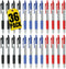 1InTheOffice Retractable Ballpoint Pen, Medium Point, 1.0mm, 12 Black, 12 Blue & 12 Red Pens, 36 Pack...