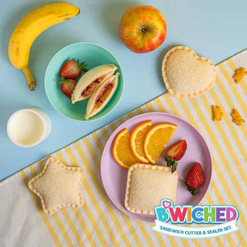 Sandwich Cutter and Sealer (Circle) - Crustless Sandwich Maker - Great for Lunchbox and Bento Box - Boys and Girls Kids Lunch - Sandwich Cutters f...