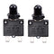 15 Amps Push Button Circuit Breakers, AC 125/250V DC 50V Thermal Overload Protector with Quick Connect Terminals and Waterproof Button Black Cap, ...