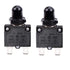 15 Amps Push Button Circuit Breakers, AC 125/250V DC 50V Thermal Overload Protector with Quick Connect Terminals and Waterproof Button Black Cap, ...