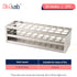 Test Tube Rack, 30 Holes Stainless Steel Test Tube Racks, with Extended Edges Providing Handles, Suitable for Tubes of Dia.?21mm, Round Holes Test...