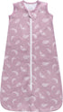 Owlivia Baby Sleep Sack Organic Cotton Sleeping Bag with 2-Way Zipper,100% Organic Cotton Wearable Blanket,Unisex Sleep Sack(Feather Mauve, 3-12 M...