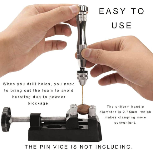 KEWAYO 10-Piece Micro Twist Drill Bit Set - 0.6mm to 2.2mm Tiny Drill Bits - 2.35mm Shank - High-Speed Steel Mini Engraving Drill Bits - Ideal for...
