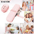 2 x Portable Cosmetic Bag with Adhesive Tape, 1 x Silicone Makeup Brush Holder + 1 x Makeup Sponge Holder, Brush Cosmetic Bag, Makeup Brush Organi...