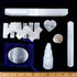 DANCING BEAR Selenite Protection Collection (22 pc Set): 12-15 Sticks (1.5-2”), Palm Stone, Heart, Tower, 8" Stick, 5.5" Massage Wand, and Desert ...
