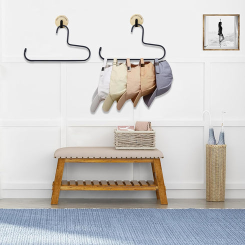 Hat Rack,Hat Organizer for Baseball Caps?2 Pack Metal Hat Holder for Closet,Baseball Cap Organizer Holds up to 20 Caps, Slip-Resistant Hat Hangers...