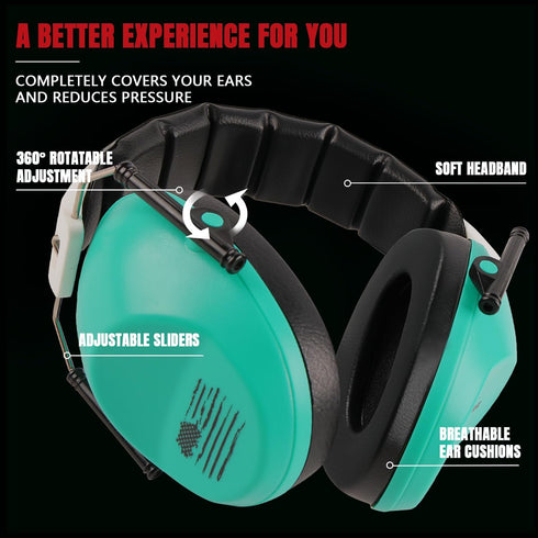 Shooting Ear Protection Earmuffs with Low Profile NRR 23 dB Noise Reduction Headphones for Gun Range and Hunting...
