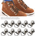 100 Sets Shoelace Hooks, Shoe Boot Laces Hooks Metal Stud Fasteners D Ring Eyelet Buckles with Rivets for Hiking Boots Repair Leather Boot Shoes...