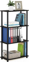Furinno (99557EX/BK) Turn-N-Tube 4-Tier Multipurpose Shelf Display Rack - Espresso/Black...