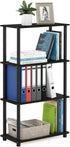 Furinno (99557EX/BK) Turn-N-Tube 4-Tier Multipurpose Shelf Display Rack - Espresso/Black...