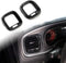 crosselec Carbon Fiber Air Vent Cover AC Outlet Trim kit for Dodge Charger 2015+...
