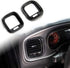 crosselec Carbon Fiber Air Vent Cover AC Outlet Trim kit for Dodge Charger 2015+...
