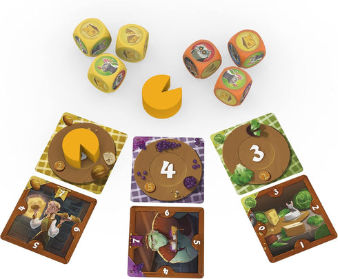IELLO Cheese Master - The Game of Musical Cheese, Card Game by Iello, Fast & Playful Observation Game, Fun for The Whole Family, Roll & Count, Age...