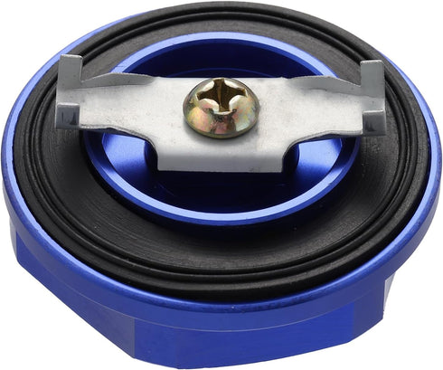 X AUTOHAUX Blue Aluminum Alloy Car Gas Engine Oil Filler Cap Plug Cover Replacement for Mitsubishi Outlander Lancer Montero Tredia Galant...
