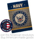 Breeze Decor US Navy Garden Flag Armed Forces USN Seabee United State American Military Veteran Retire Official House Banner Small Yard Double-Sid...