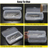JUXYES Plastic Sterilizing Tray for Nail Art Accessories Tools, Portable Nail Art Tool Sterilizer Tray with Strainer, Fully Transparent Storage Bo...