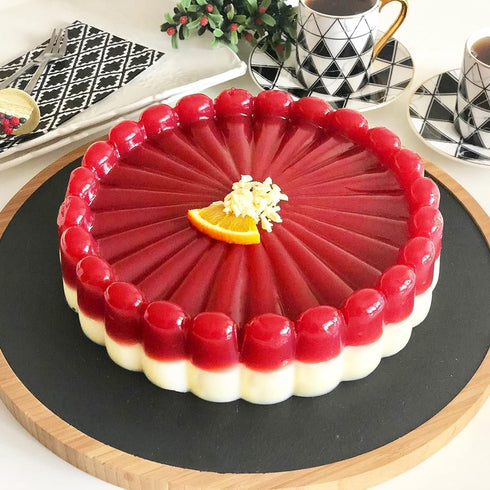 Palksky Charlotte Cake Pan Silicone, Nonstick, 10 inch Round Cake Molds for Baking...