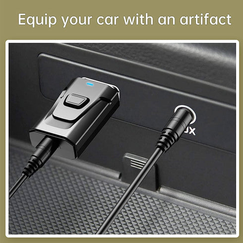 USB BT 5.0 Adapter 4-in-1 Wireless Stereo Audio Transmitter Receiver Adapter with 3.5mm AUX for Car Aux PC TV Speaker Home Audio System...