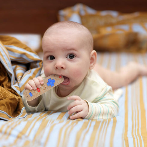 3 Pack Baby Teething Toys, Silicone TV Remote Control Shape Teethers for Babies Toddler 0-24 Months Chew Toys, Teething Relief Baby Toys for Infan...