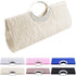 Rhinestone Satin Pleated Evening Clutches Bridal Wedding Handbag Purse Evening Bags...