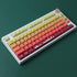 JOMKIZ PBT Keycaps,129 Keys Dye Sublimation Cherry Profile Keycaps with 6.25U Spacebar Autumn Keycap Set for Cherry MX Switches ISO/ANSI Layout Me...